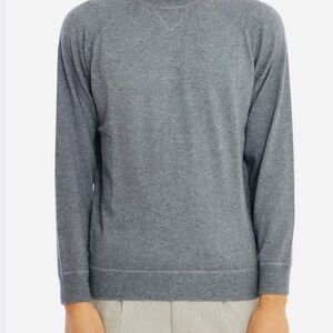 Classic Gray Crewneck Sweater for Men